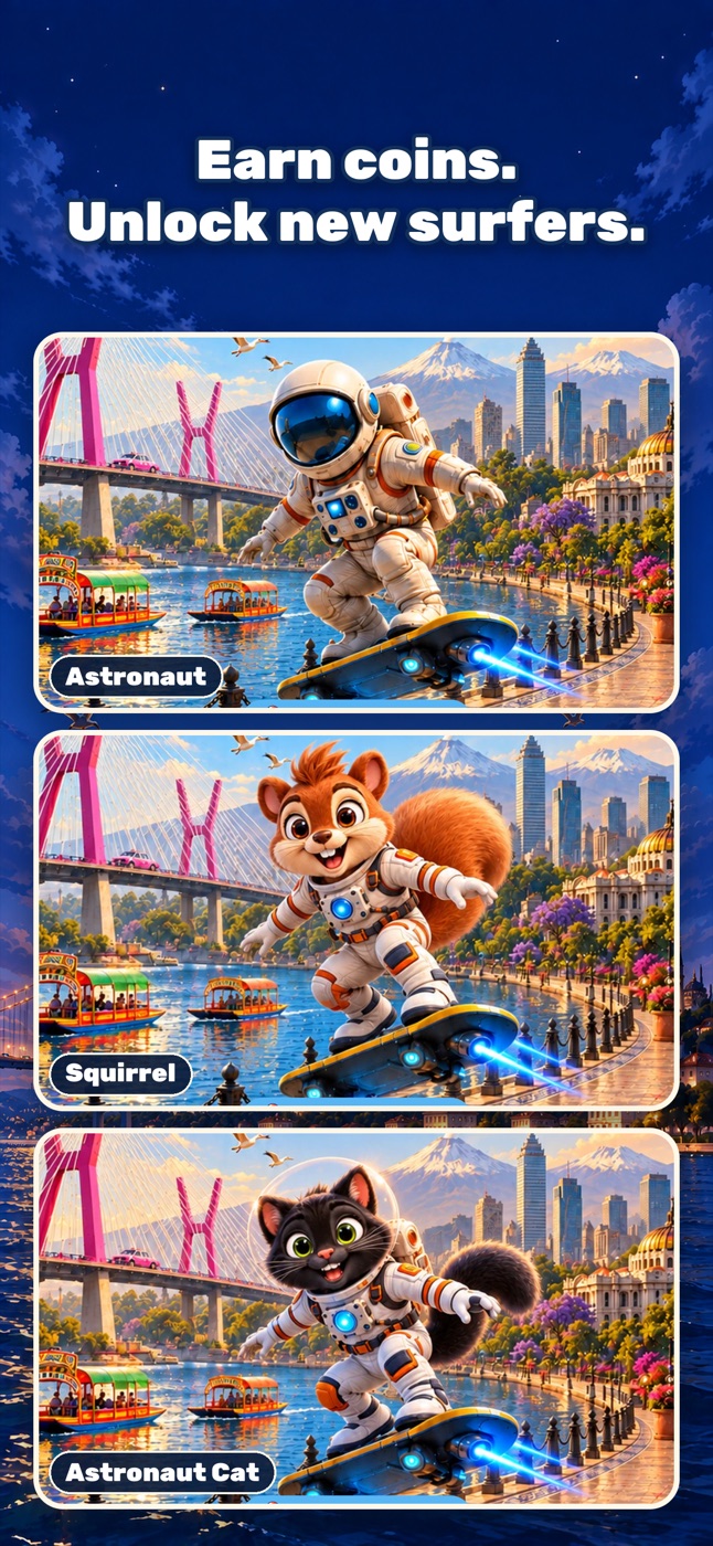 Three playable characters